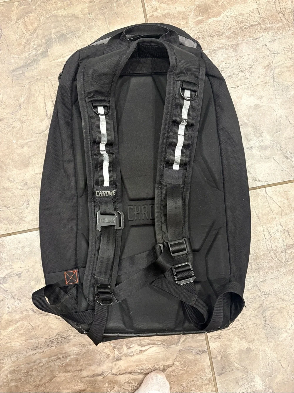 Chrome Messenger Backpack Black